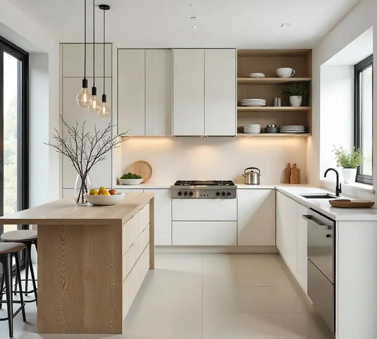 Scandinavian Style Kitchen Design in Dubai